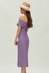 CROSS NECKLINE DRESS